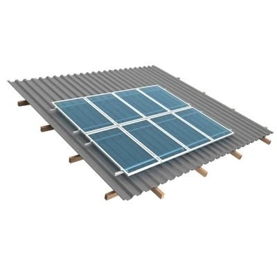 ESTRUTURA DE ENERGIA SOLAR 1,20M TELHA FIBROMADEIRA PARA 4 PLACAS