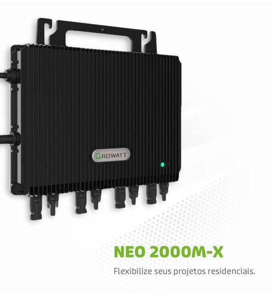 MICROINVERSOR SOLAR GROWATT NEO2000M-X 2KW 220V 4MPPT MONITORAMENTO WIFI