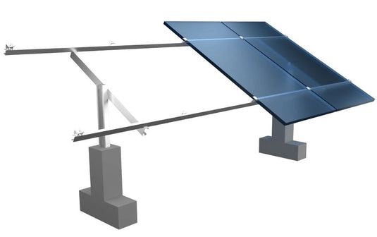 ESTRUTURA DE FIXAÇÃO P/ 4 PAINEL SOLO [ EXCLUSIVO COM KIT SOLAR ]